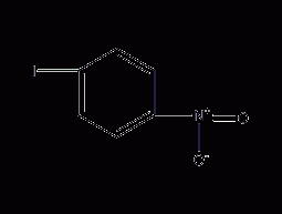 Structural formula of p-iodonitrobenzene