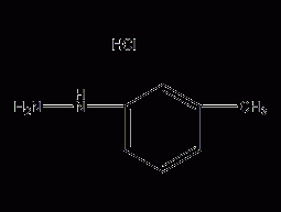 Structural formula of m-tolyzine hydrochloride