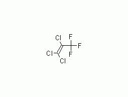 1,1,2-Trichloro-3,3,3-trifluoropropene structural formula