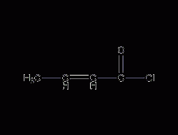 Crotonyl chloride structural formula