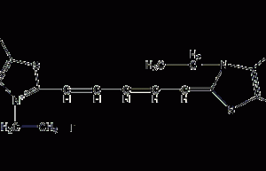 3,3'-diethyl sulfide carbonyl cyanogen iodide structural formula