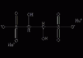 Sodium glycolate disulfide hydrate structural formula