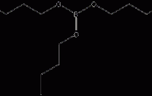 Structural formula of tri-n-butyl borate