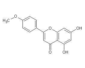 Acacetin structural formula