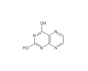 2,4-dihydroxypteridine structural formula