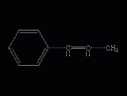 β-methylstyrene structural formula