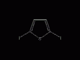 2,5-diiodothiophene structural formula