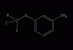 3-(Trifluoromethylthio)aniline structural formula