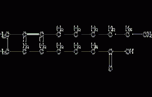 Palmitoleic acid structural formula