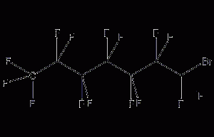 Perfluoroheptane structural formula