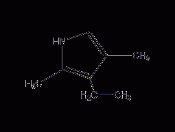 2,4-dimethyl-3-ethylpyrrole structural formula