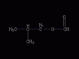 Isobutyl formate structural formula