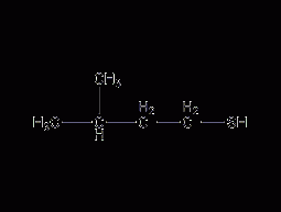 Isoamylthiol Structural Formula