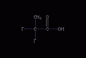 2,2-difluoropropionic acid structural formula