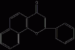 α-naphthoflavone structural formula