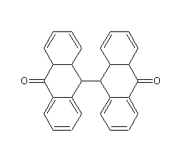 9,9'-Dianthracene-10,10'-9H,9'H-diketone structural formula  