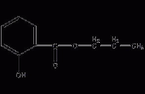 Propyl salicylate structural formula