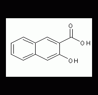 3-hydroxy-2-naphthoic acid structural formula