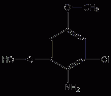 5-chloro-2,4-dimethoxyaniline structural formula