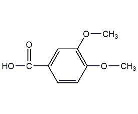 3,4-dimethoxybenzoic acid structural formula