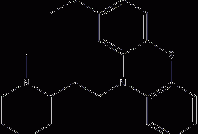 Thioridazine structural formula