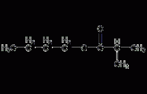 Butyl isobutyrate structural formula