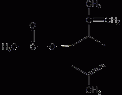 Carvyl acetate structural formula