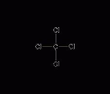 Carbon tetrachloride structural formula