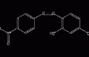 Structural formula of p-nitrophenylazoresorcinol